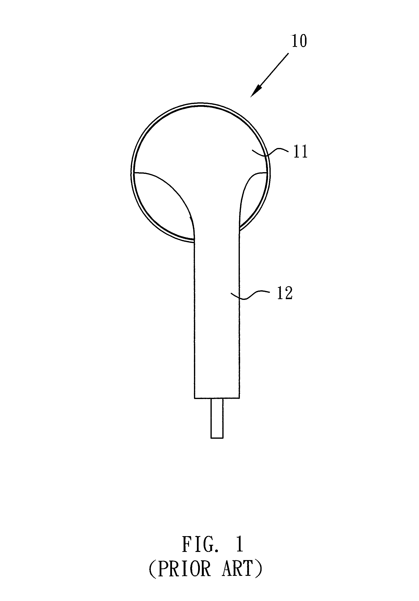 Earphone device with bass adjusting function