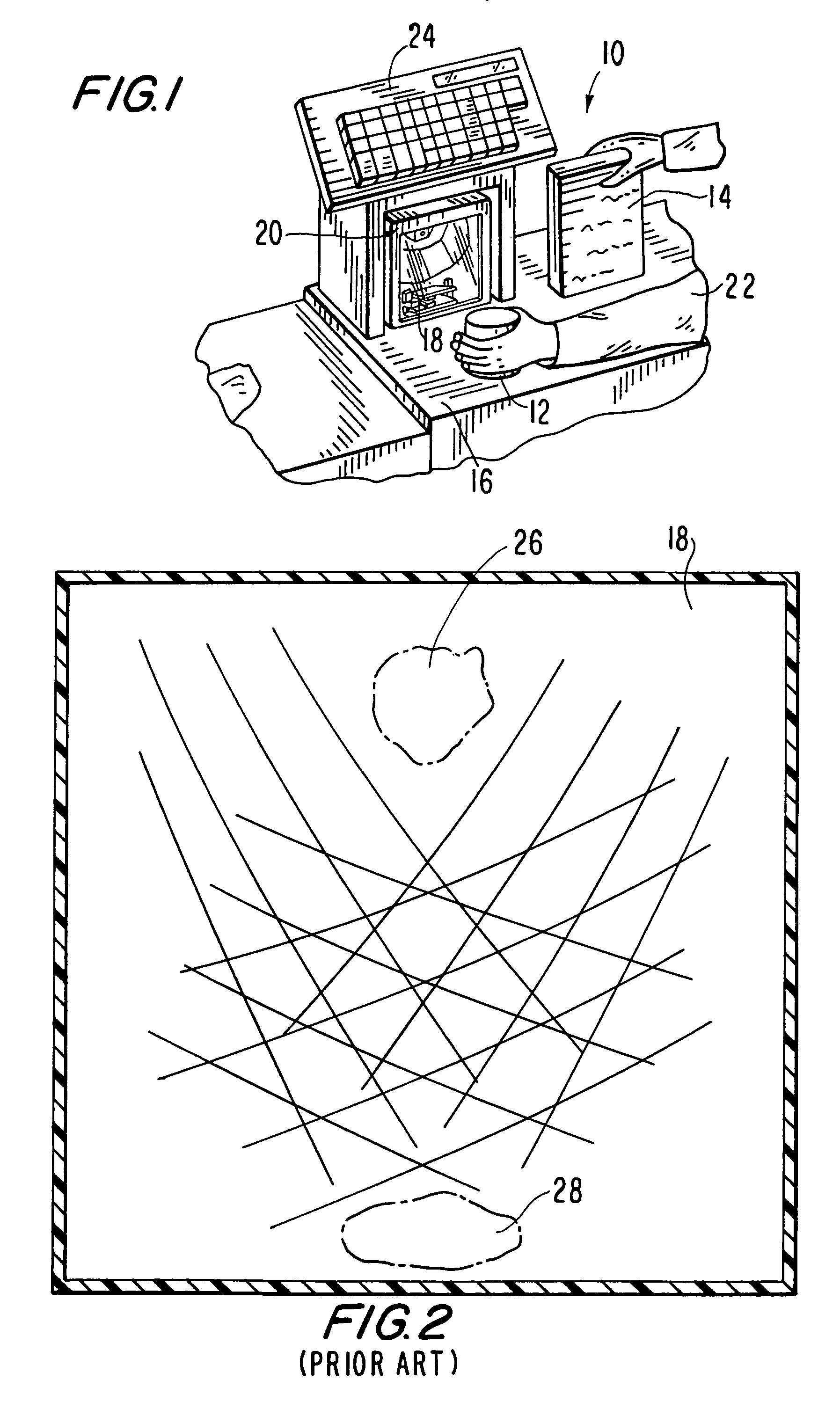 Reader for electro-optically reading indicia through vertical window at which full coverage, omni-directional scan pattern is generated