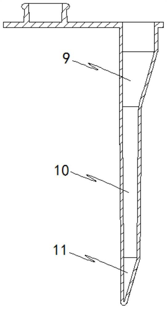 Full-automatic nucleic acid extraction, amplification and detection integrated reaction tube and column type detection card