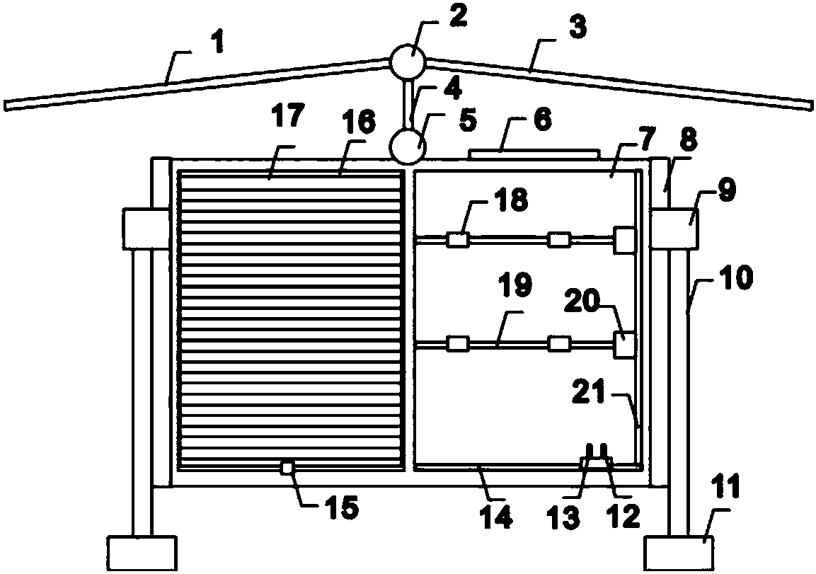 Internal distribution cabinet