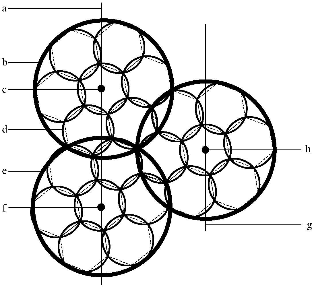 Method for avoiding co-channel interference of polar orbit constellation by using phased array beam reconstruction