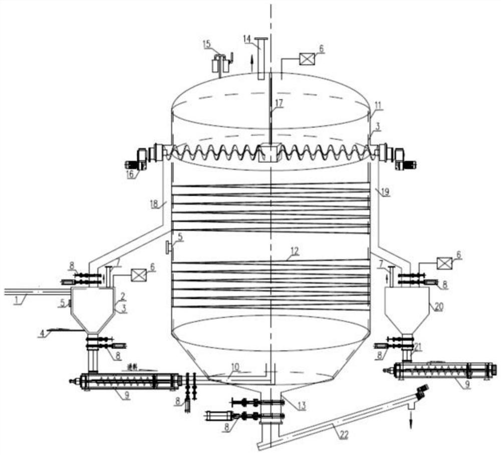 Vertical dry anaerobic system adopting bottom feeding and top discharging