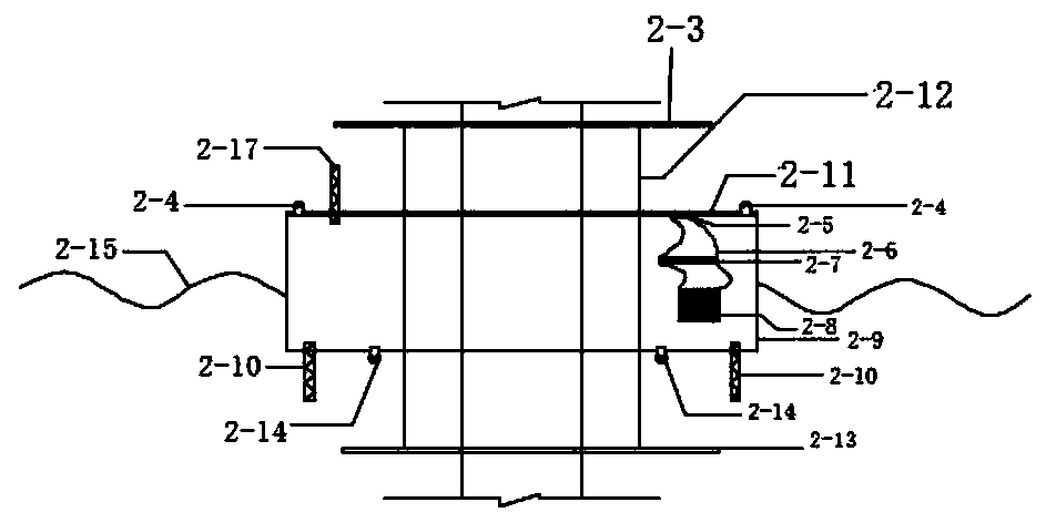 Integrated system suitable for ecological restoration and breeding in tidal flat wind power farm and monitoring combined system for environments in wind power farm