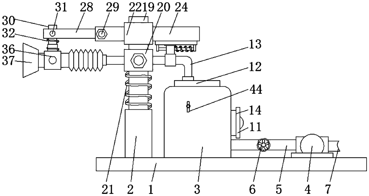 Dirt sucking device for high-density shrimp culture pond