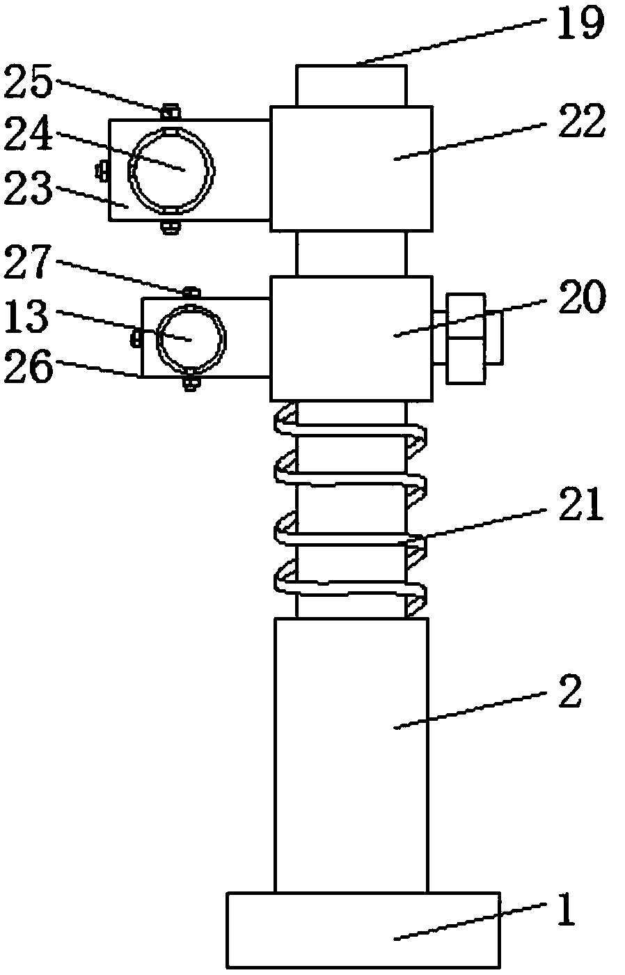 Dirt sucking device for high-density shrimp culture pond