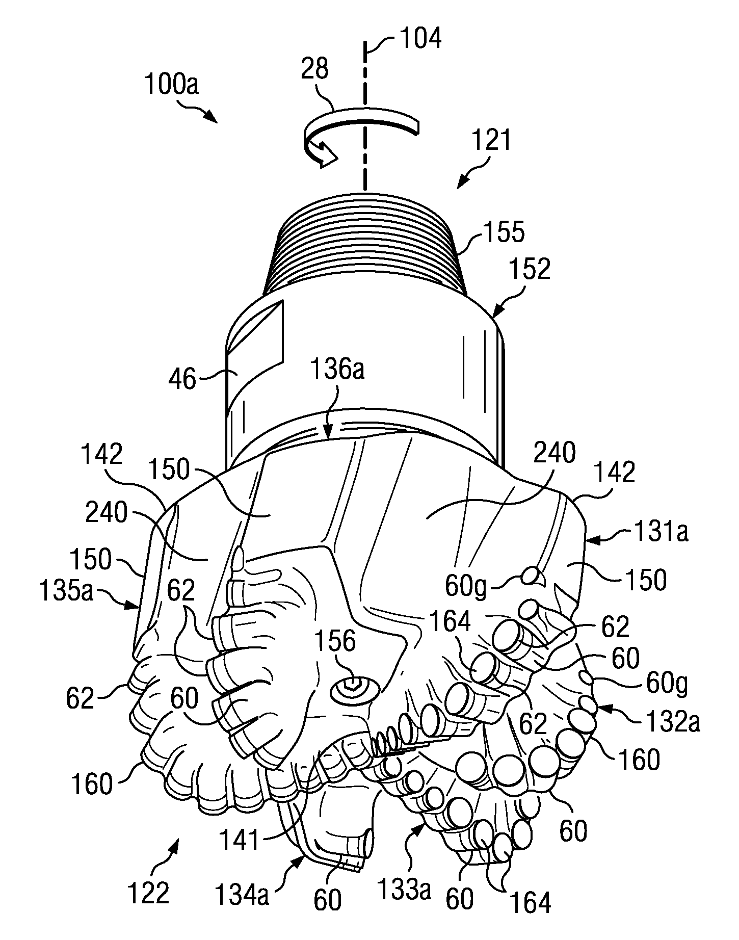 Pdc bits with cutters laid out in both spiral directions of bit rotation