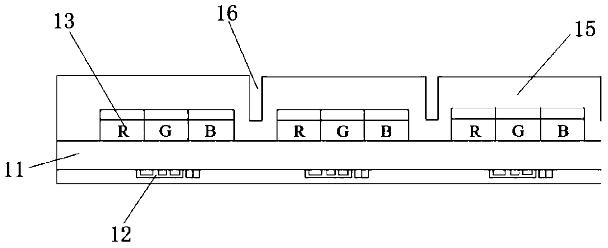 A kind of encapsulation method of cob display module and display module thereof