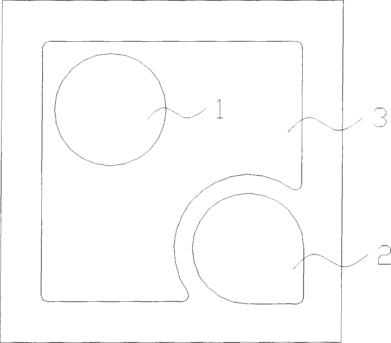 Production of gallium nitride light emitting diode chip with small volume and hight brightness