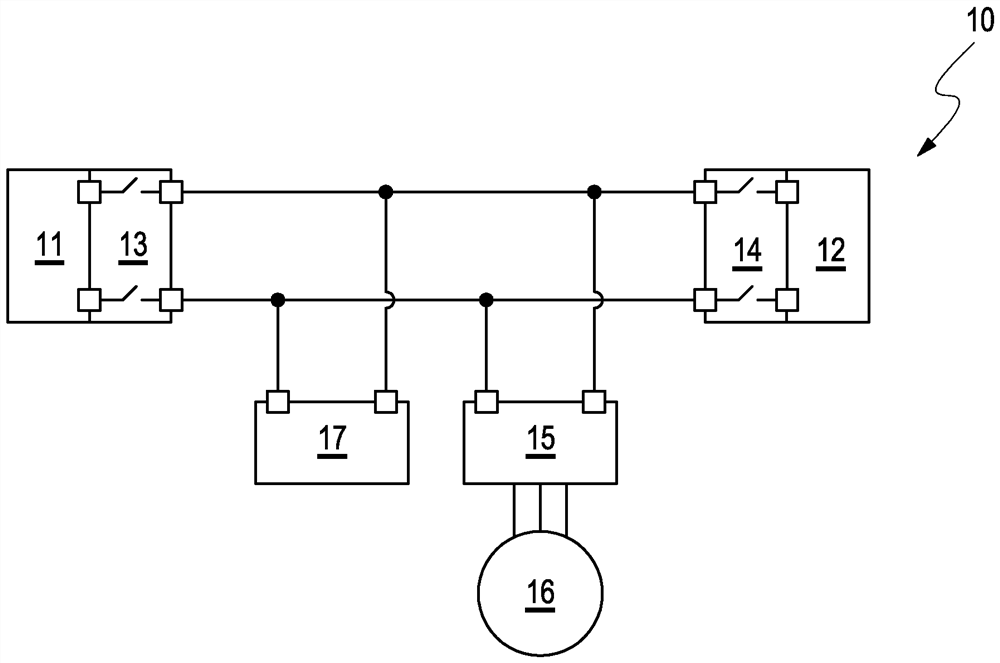 Electrical energy system comprising fuel cells