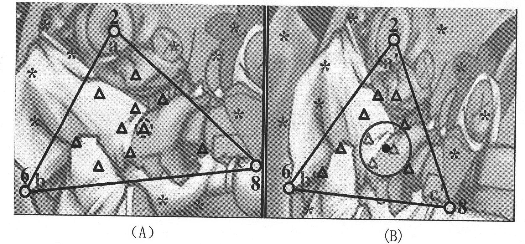 Characteristic matching method based on bilateral matching and trilateral restraining