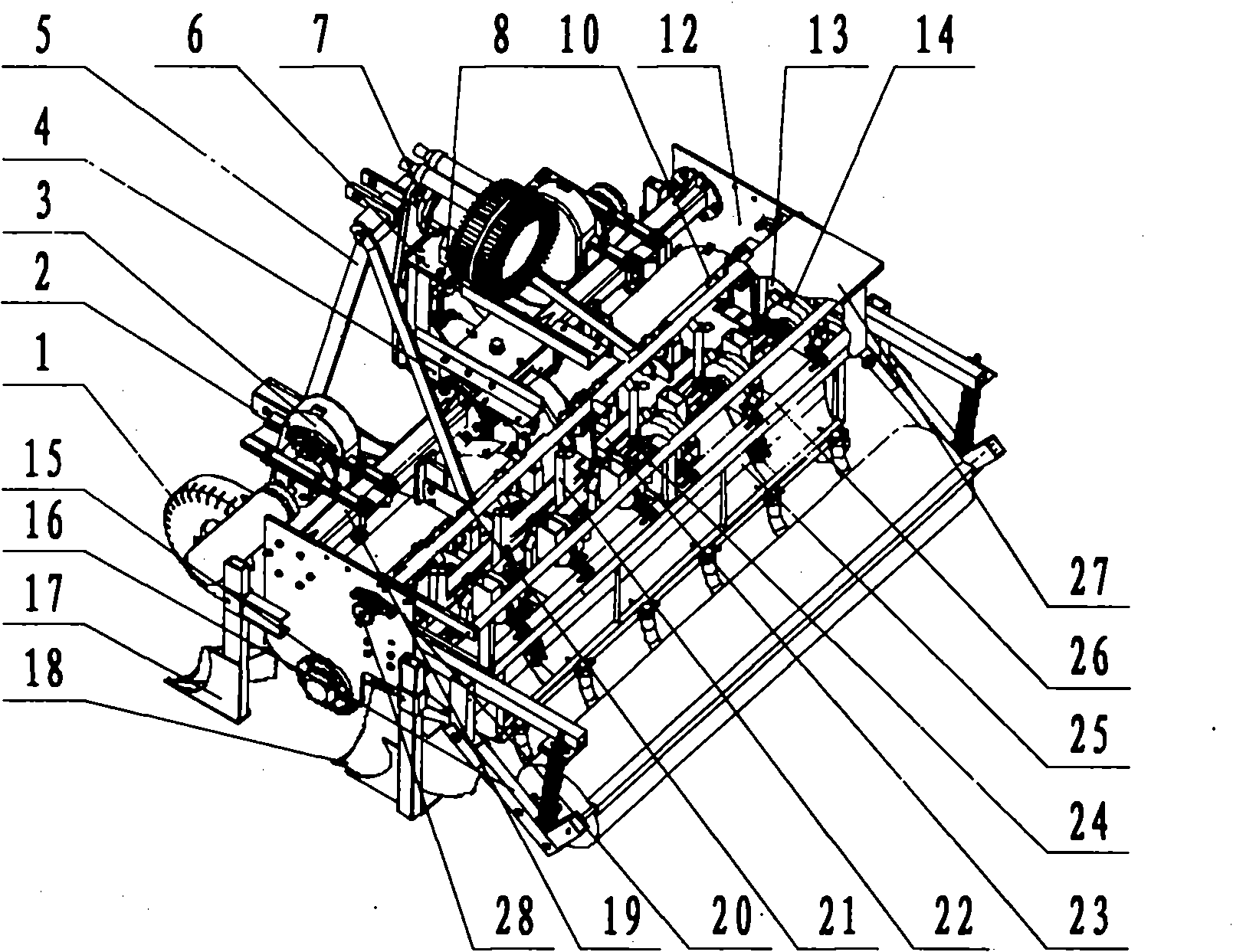 Rape-wheat seeding machine