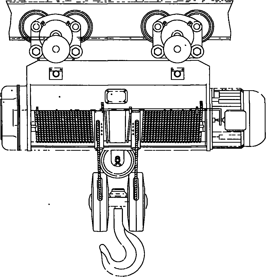 Novel electric hoist mono-beam bridge type crane