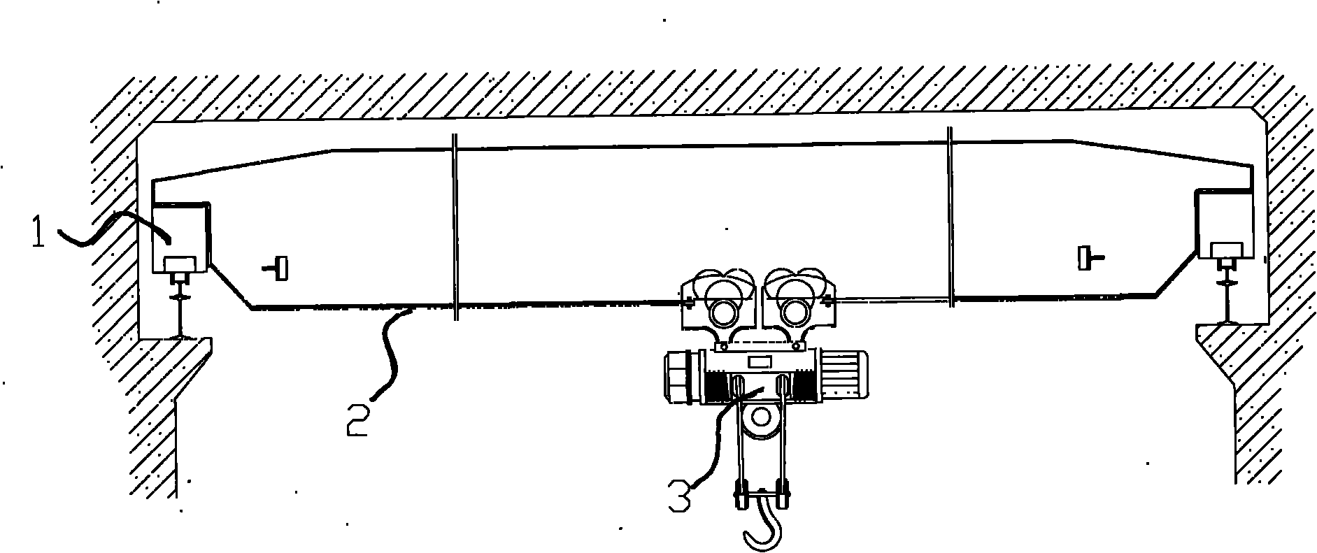 Novel electric hoist mono-beam bridge type crane