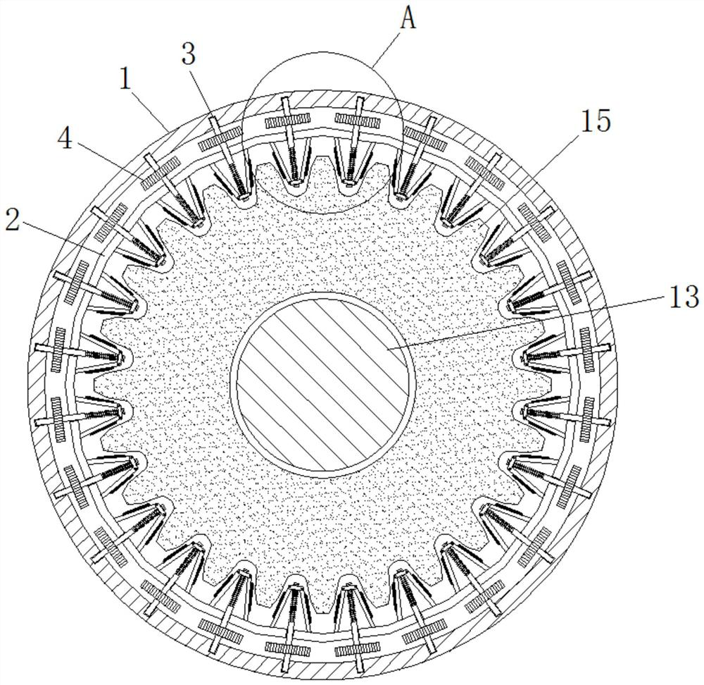 A grinding device for gear processing based on hydraulic transmission