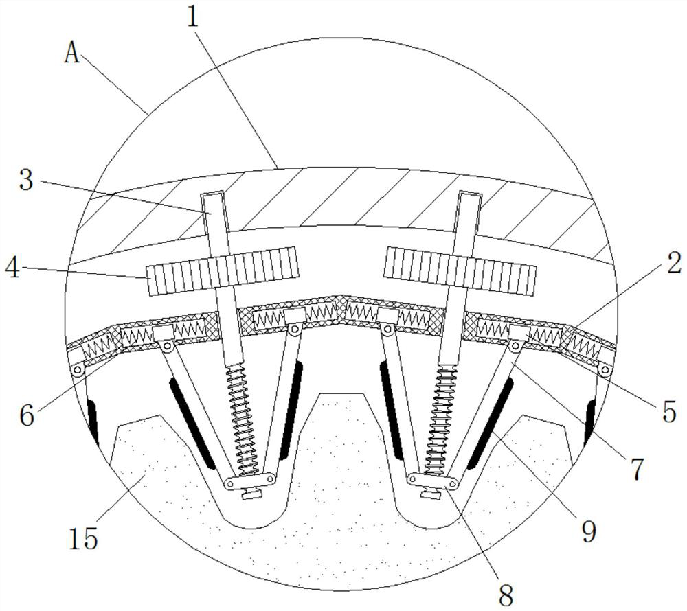 A grinding device for gear processing based on hydraulic transmission