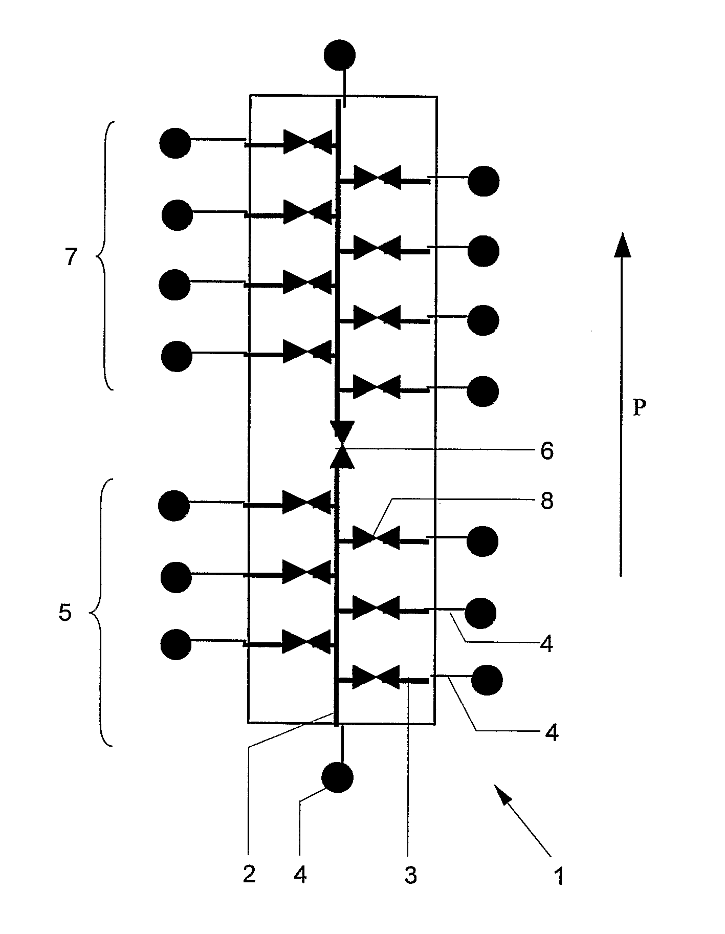 Device for chromatographic separations