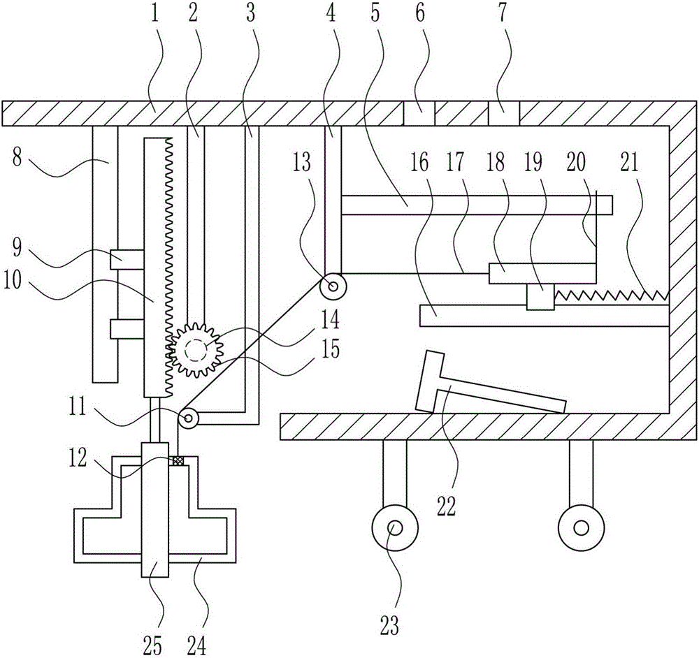 High-reliability sampling detection device for river water in cities and towns