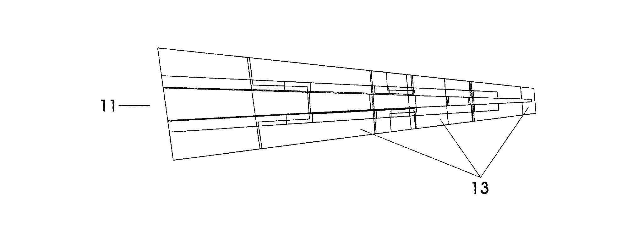 Computer assisted method for the advanced design of bent parts of composite material