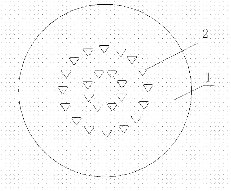 Production method for fine denier bright triangular profiled fiber