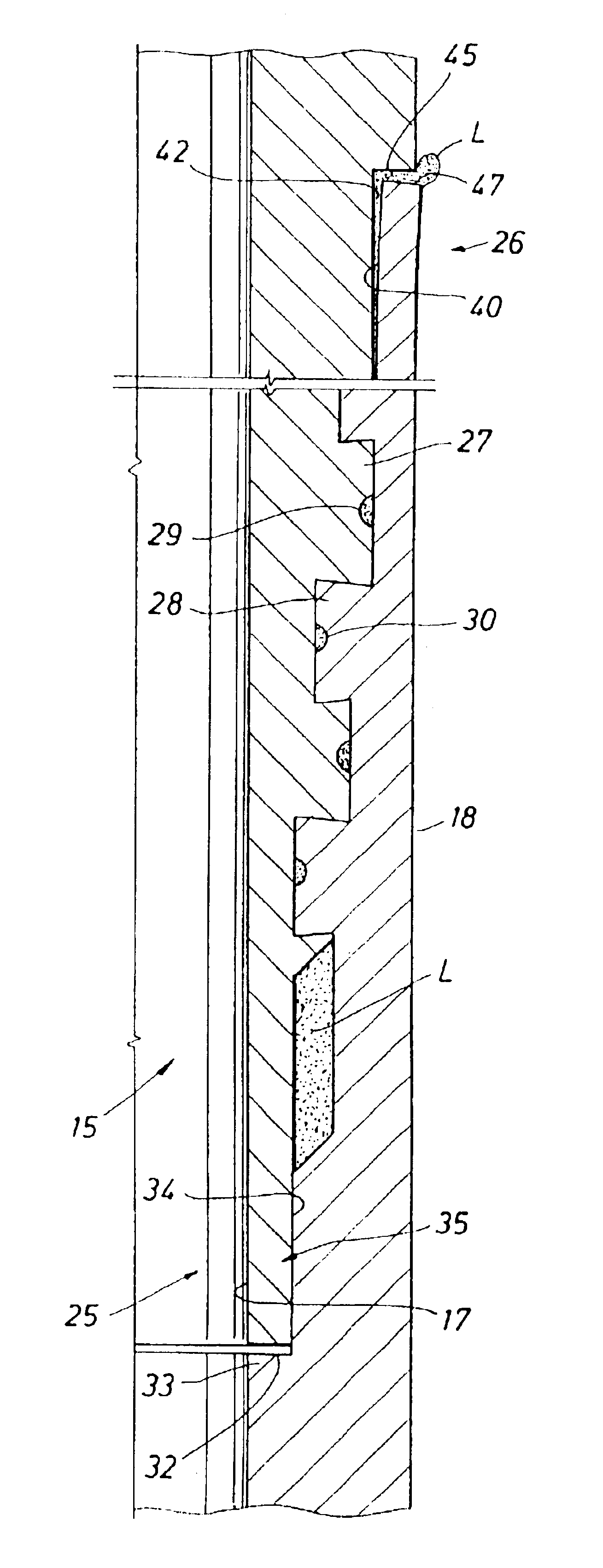 Pressure relieved thread connection