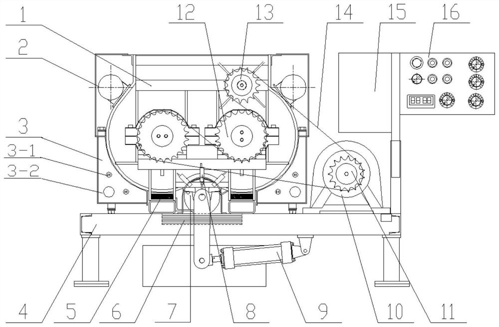 Operation method and device for vibratory mixing laboratory test of asphalt mixture