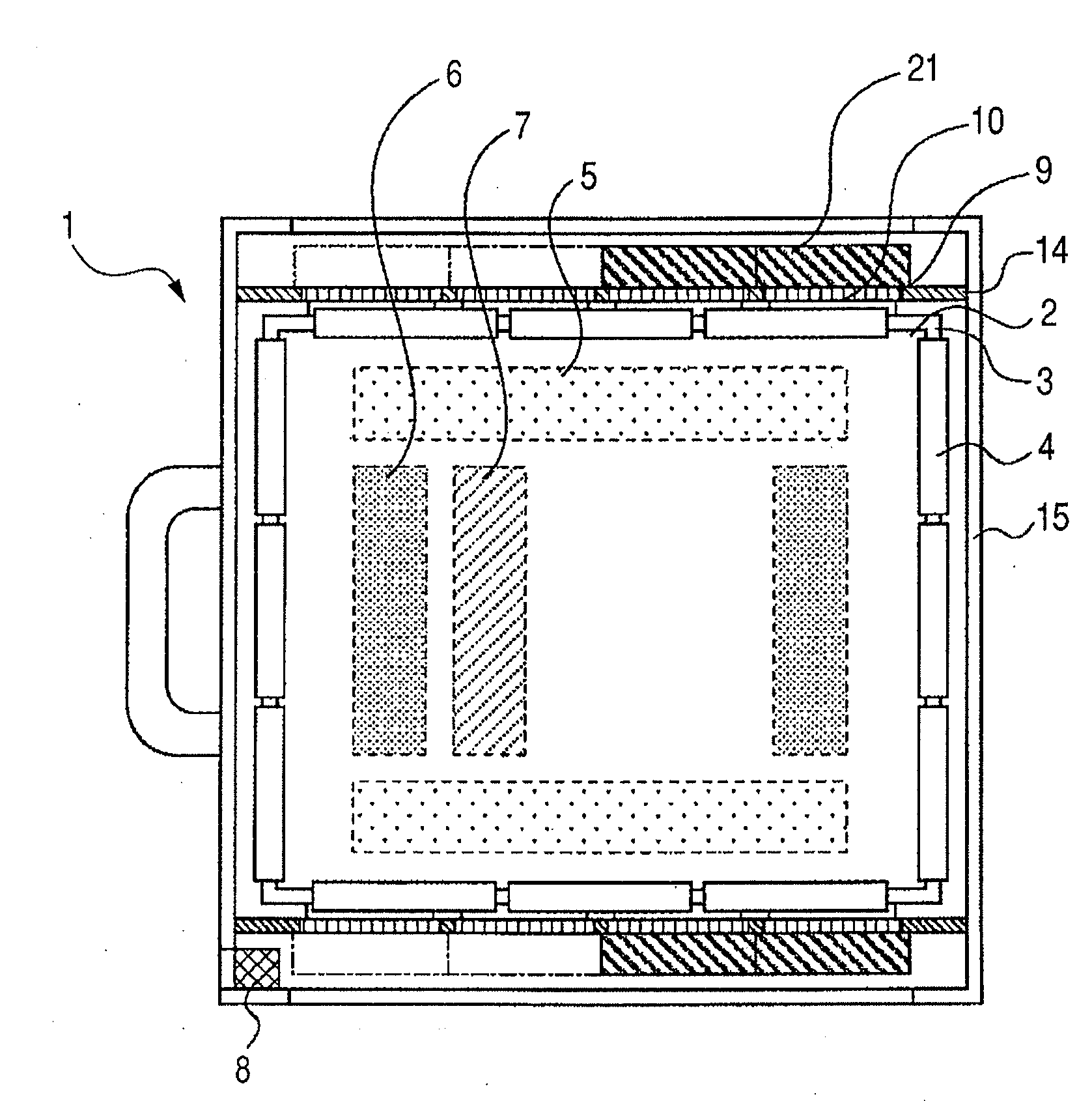 Electronic cassette type of radiation detection apparatus