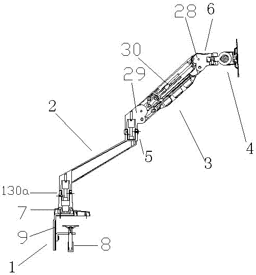 Novel telescopic spring supporting frame