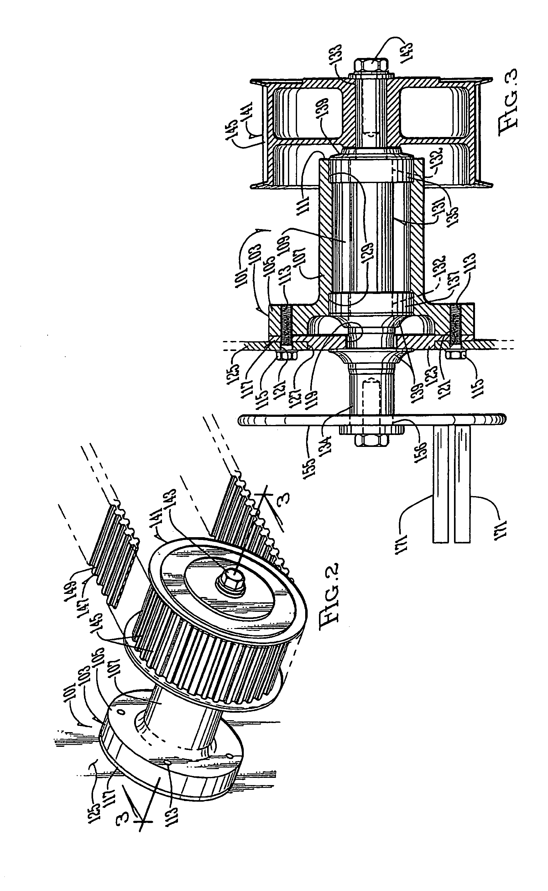 Poultry processing hub and belt assembly