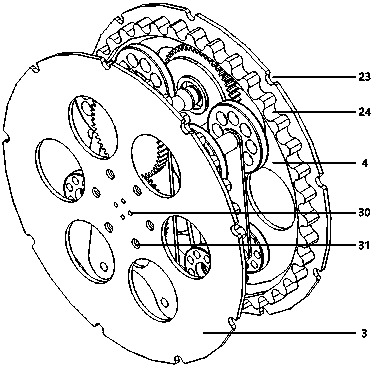 Wheel-crawler composite deformation wheel