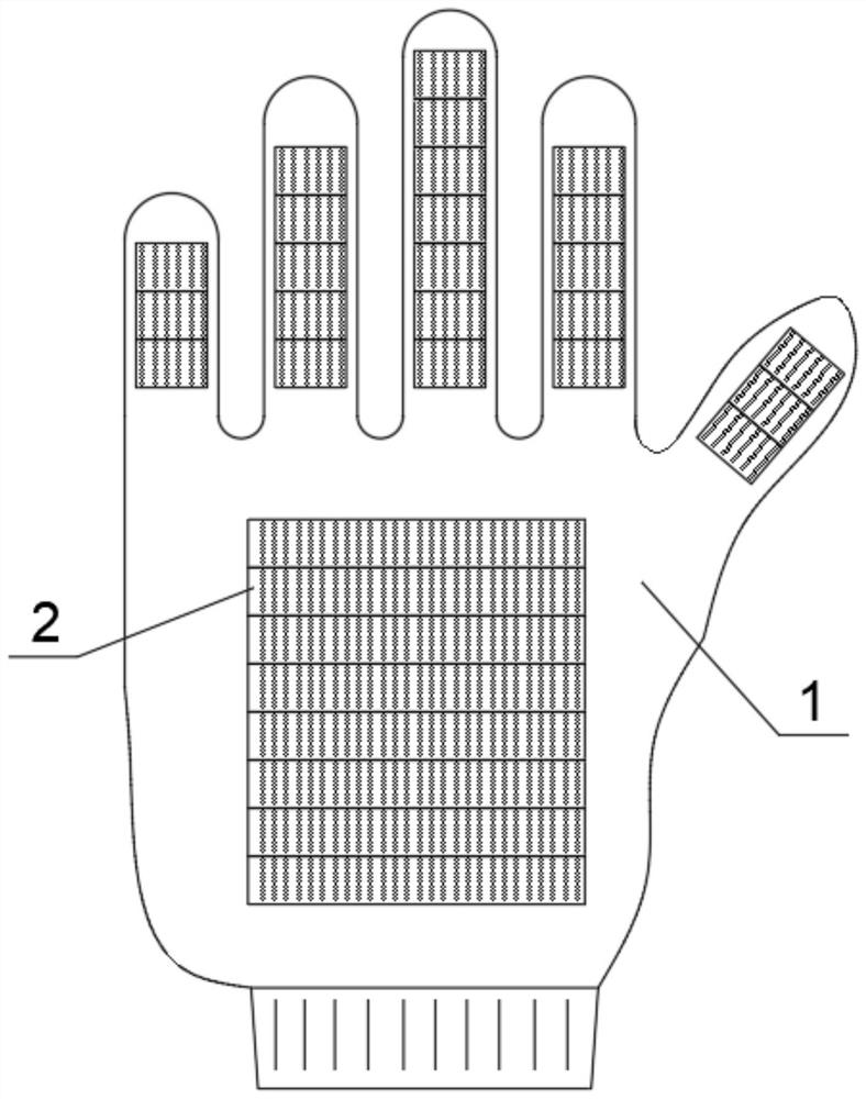 Antiskid wear-resistant protective rubber glove