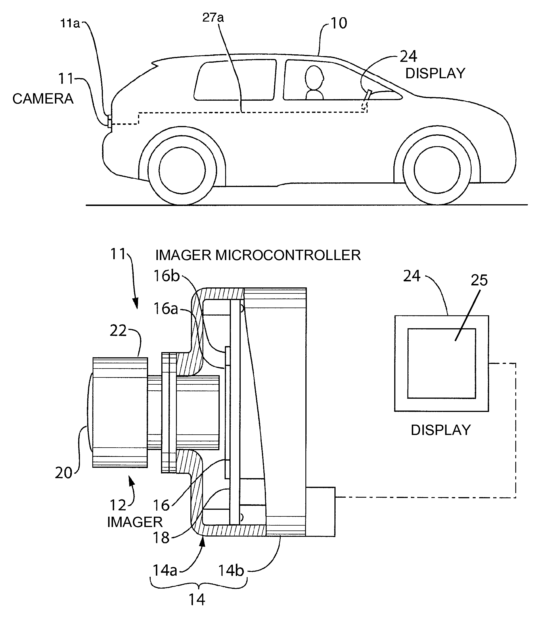 Vehicular camera and method for periodic calibration of vehicular camera