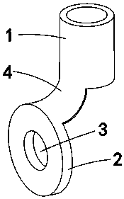 Laryngotracheal forming tube with fixing portion