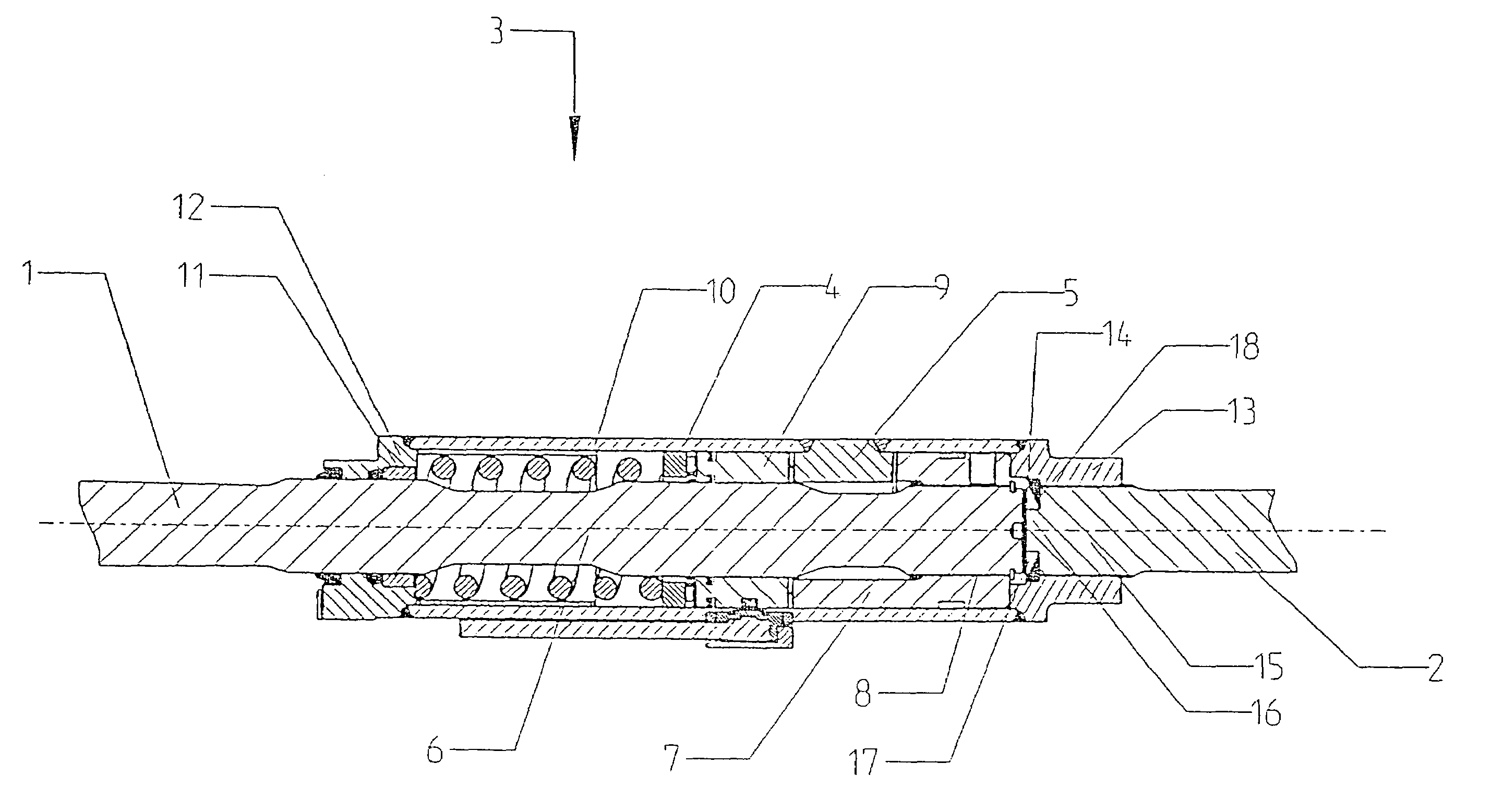 Split stabilizer and process for establishing a toothed connection of the outer rotary part to one of the two stabilizer parts