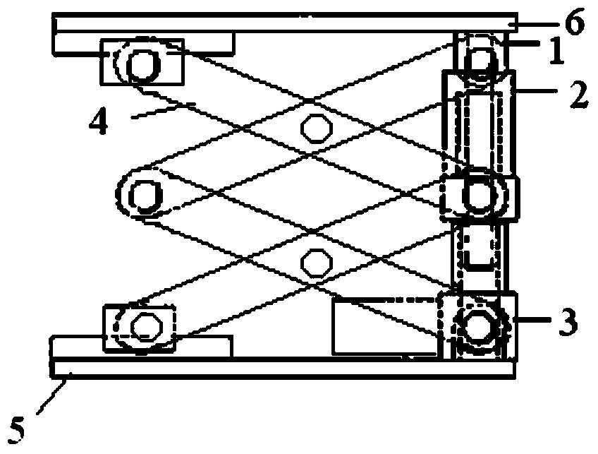 Retractable supporting structure and hospital bed lifting mechanism