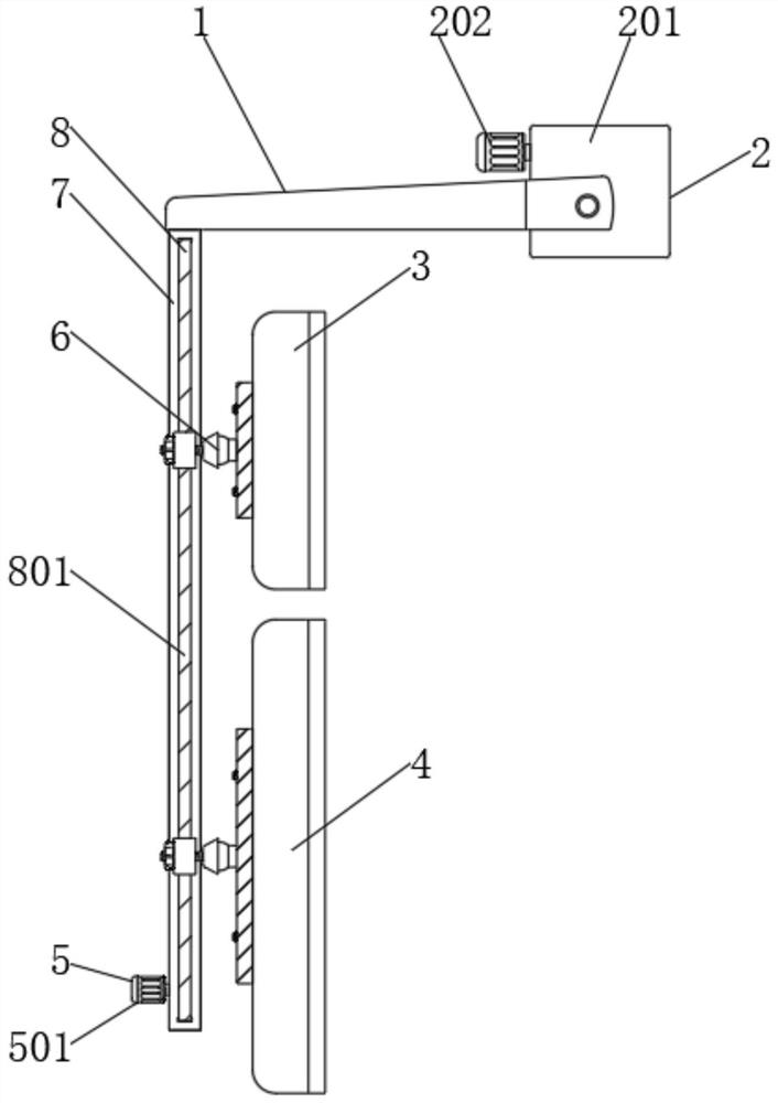 Multi-angle rearview mirror for passenger car