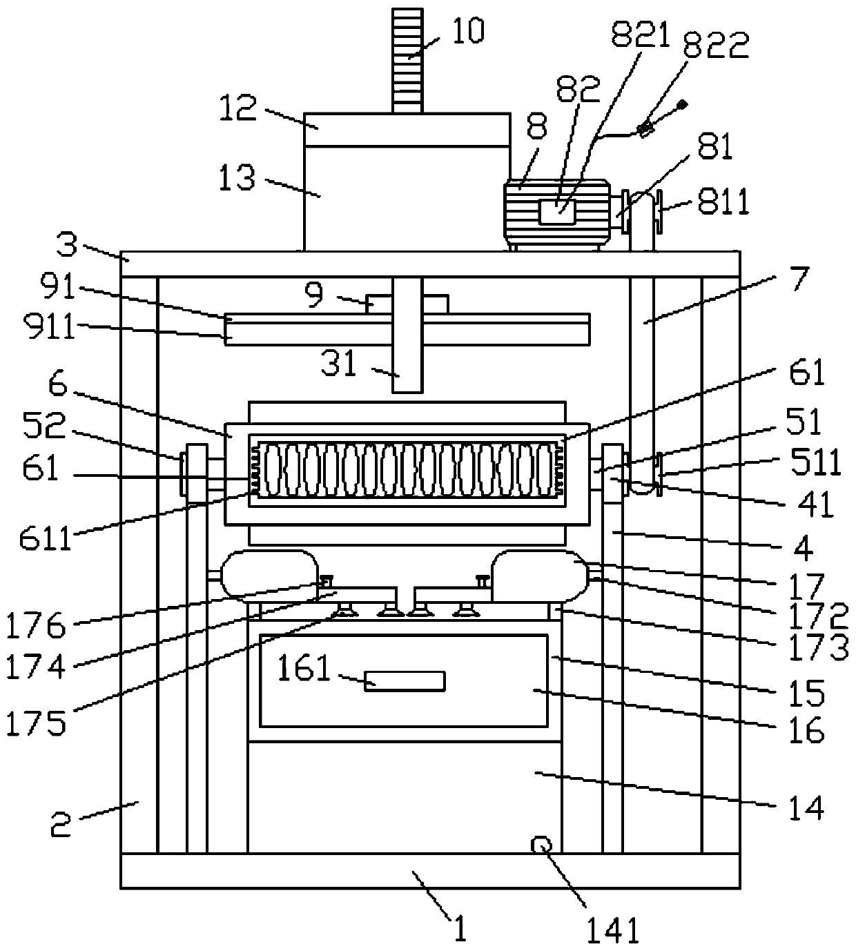 A fish body cutting and cleaning device based on freshwater fish processing