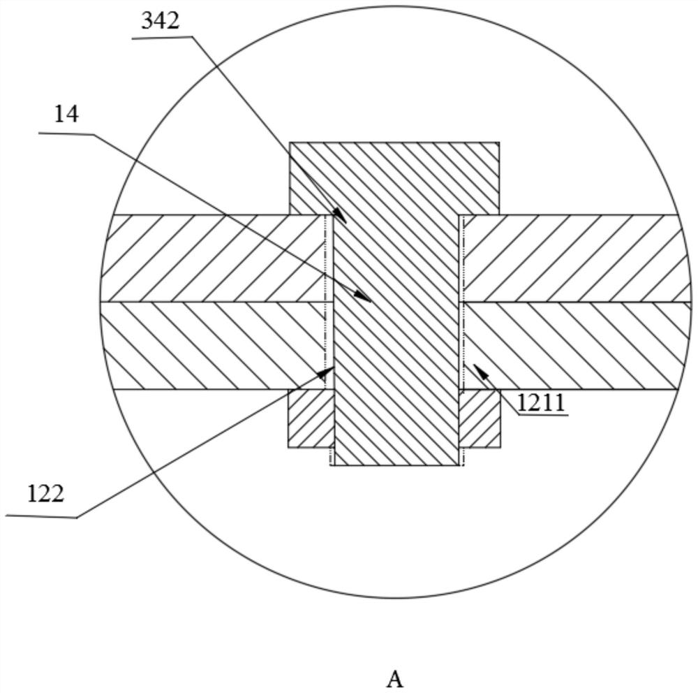 Water-cooling circulating device for hazardous waste incineration flue gas