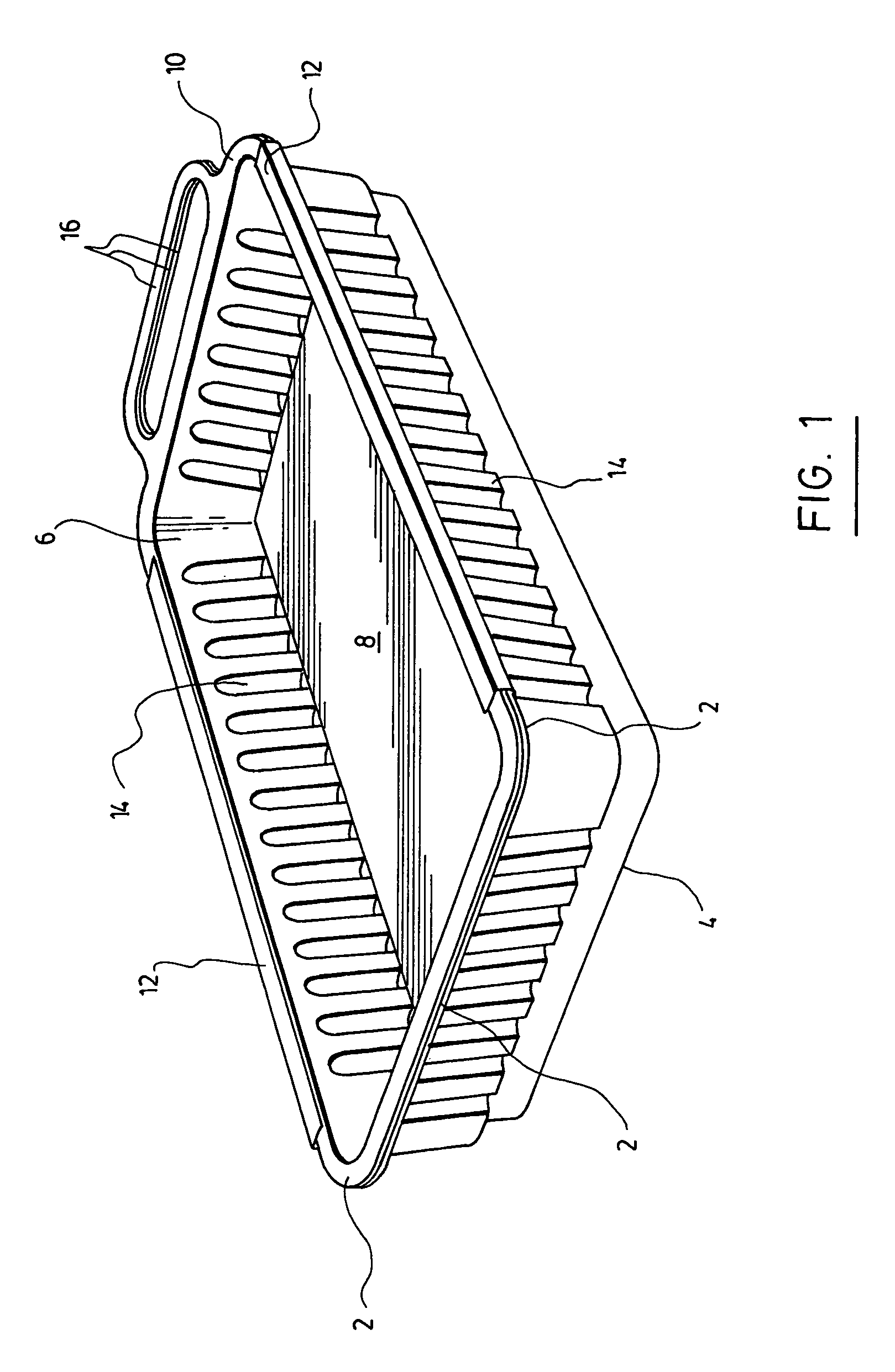 Litter box made of several perforated pans for cats or other domestic animals