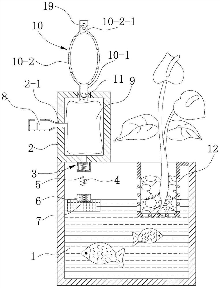 Multifunctional ecological environment-friendly aquatic animal and plant cultivation tank