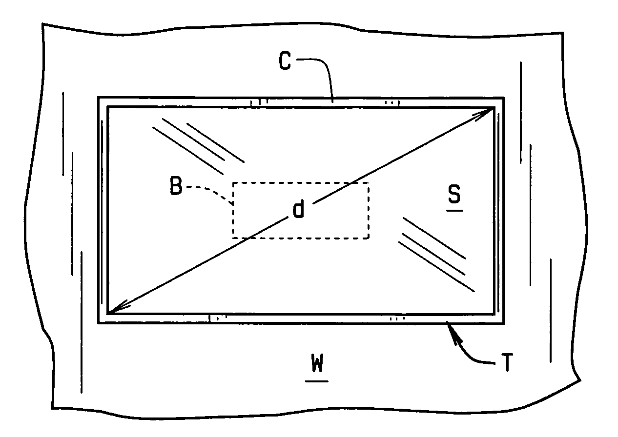 Frame assembly for flat screen television