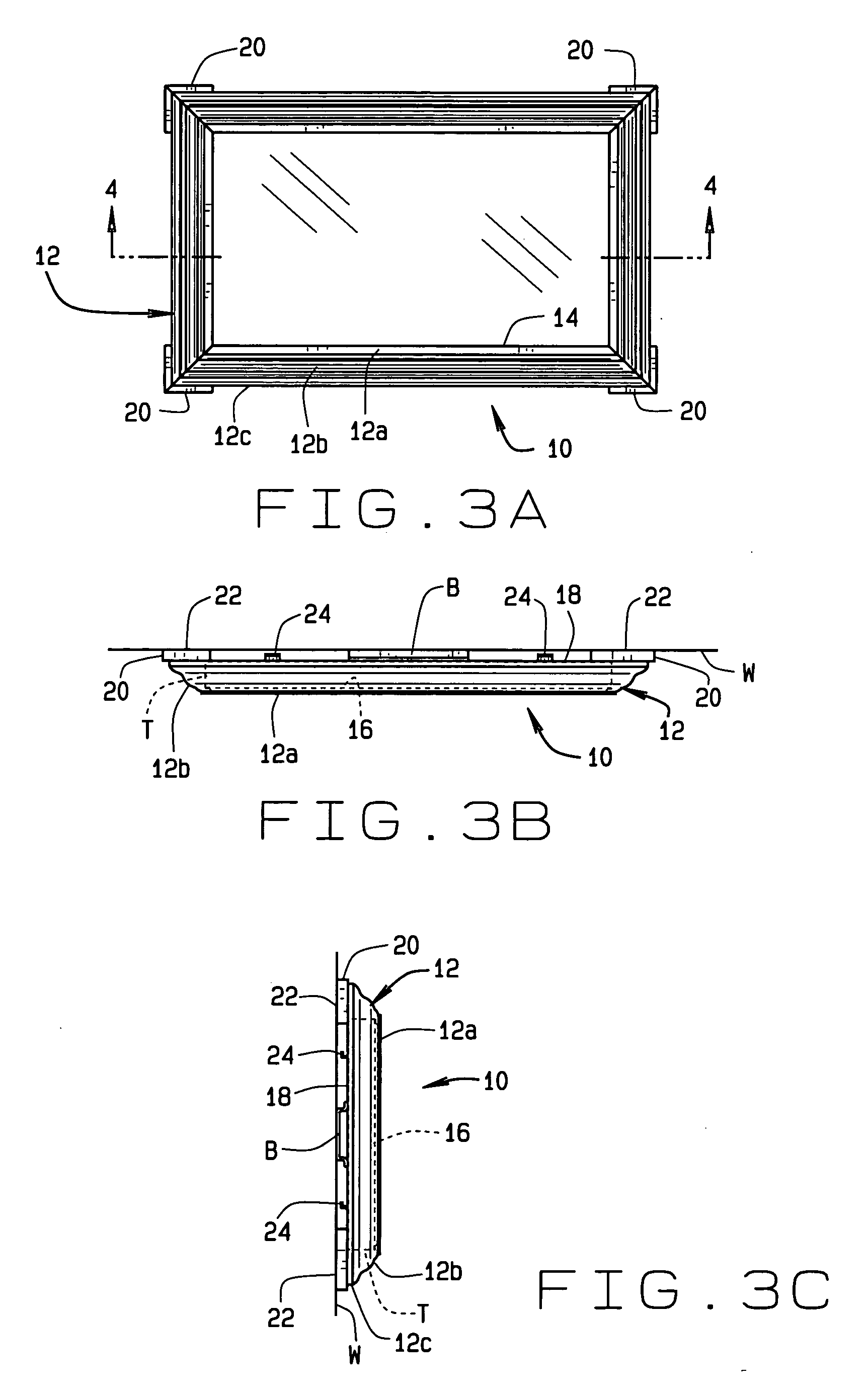 Frame assembly for flat screen television