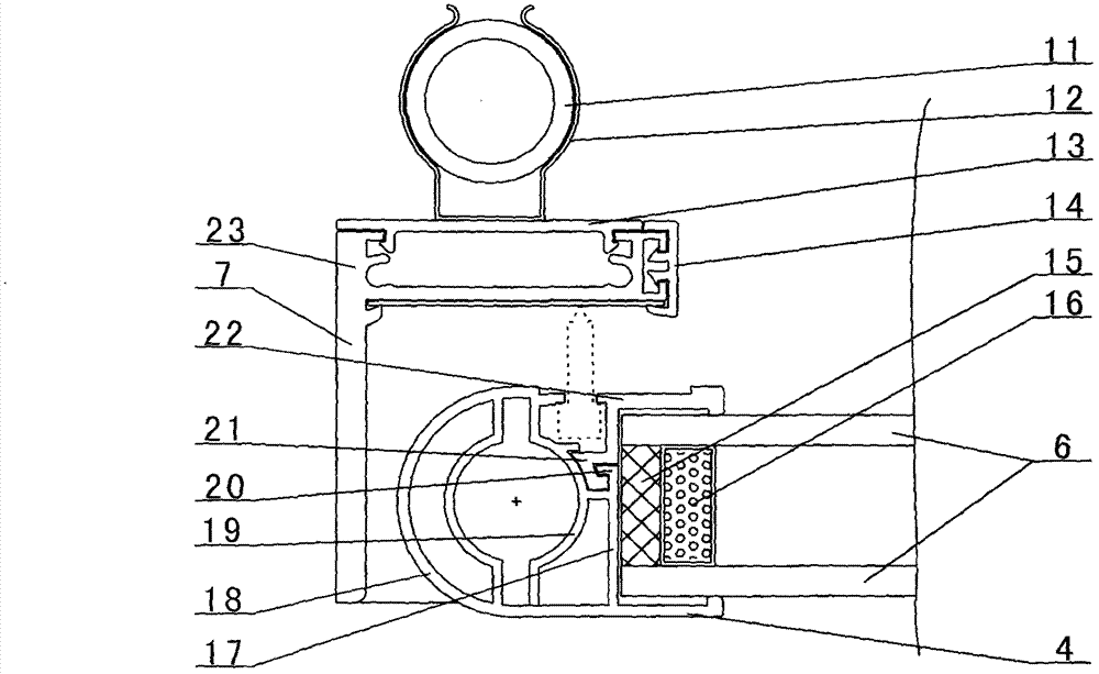 Sealing structure of vertical air cooling cabinet and modification method thereof