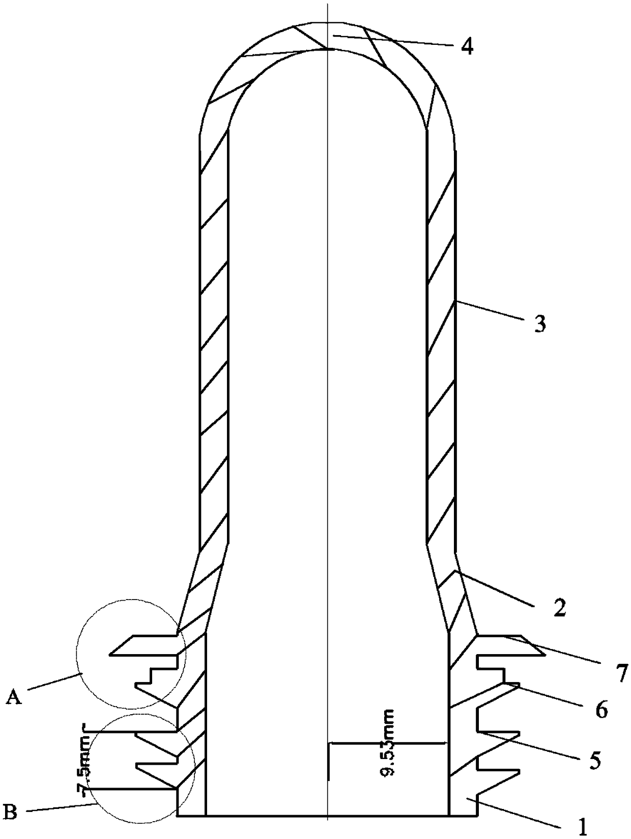 Sterile plastic bottle embryo