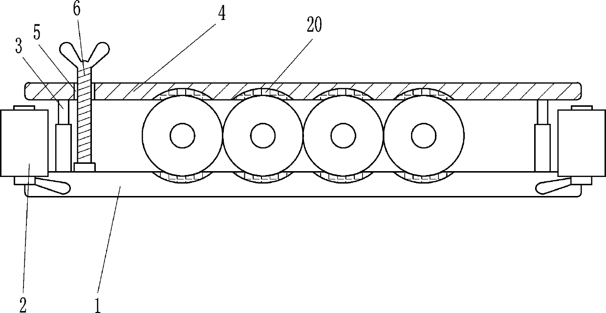 Fixing support of spot welding nickel sheet of mobile battery