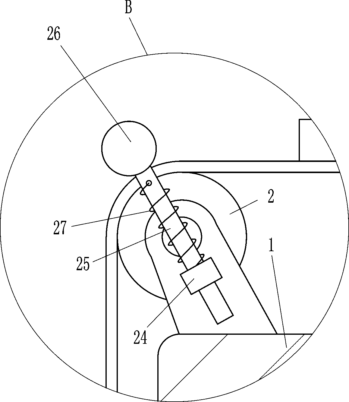 Fixing support of spot welding nickel sheet of mobile battery