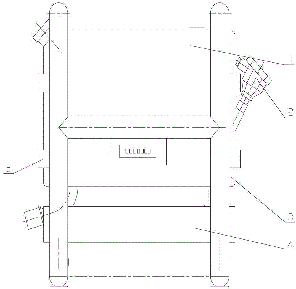 Oil machine calibrating device using mass method