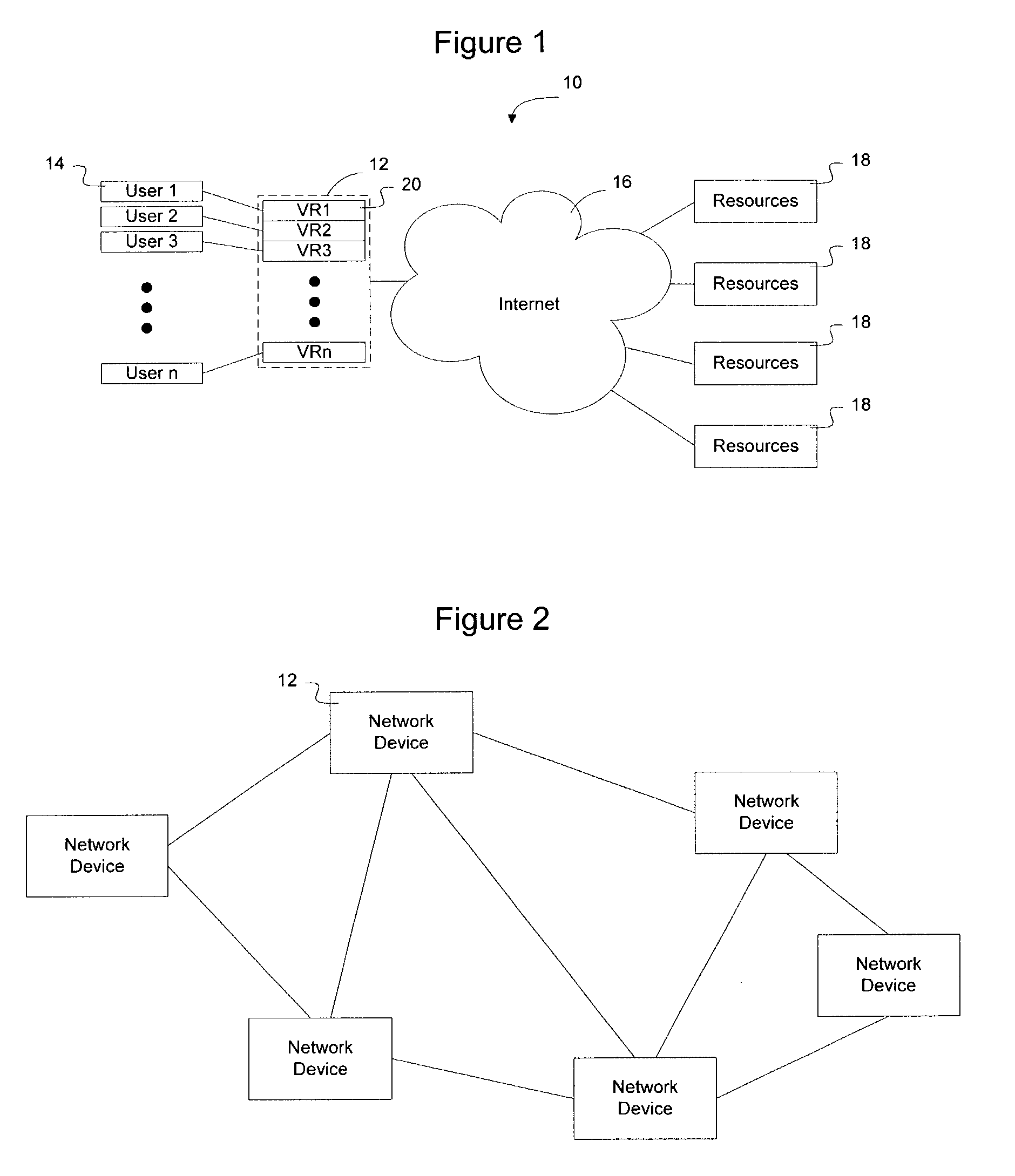 Method and apparatus for sharing stack space between multiple processes in a network device