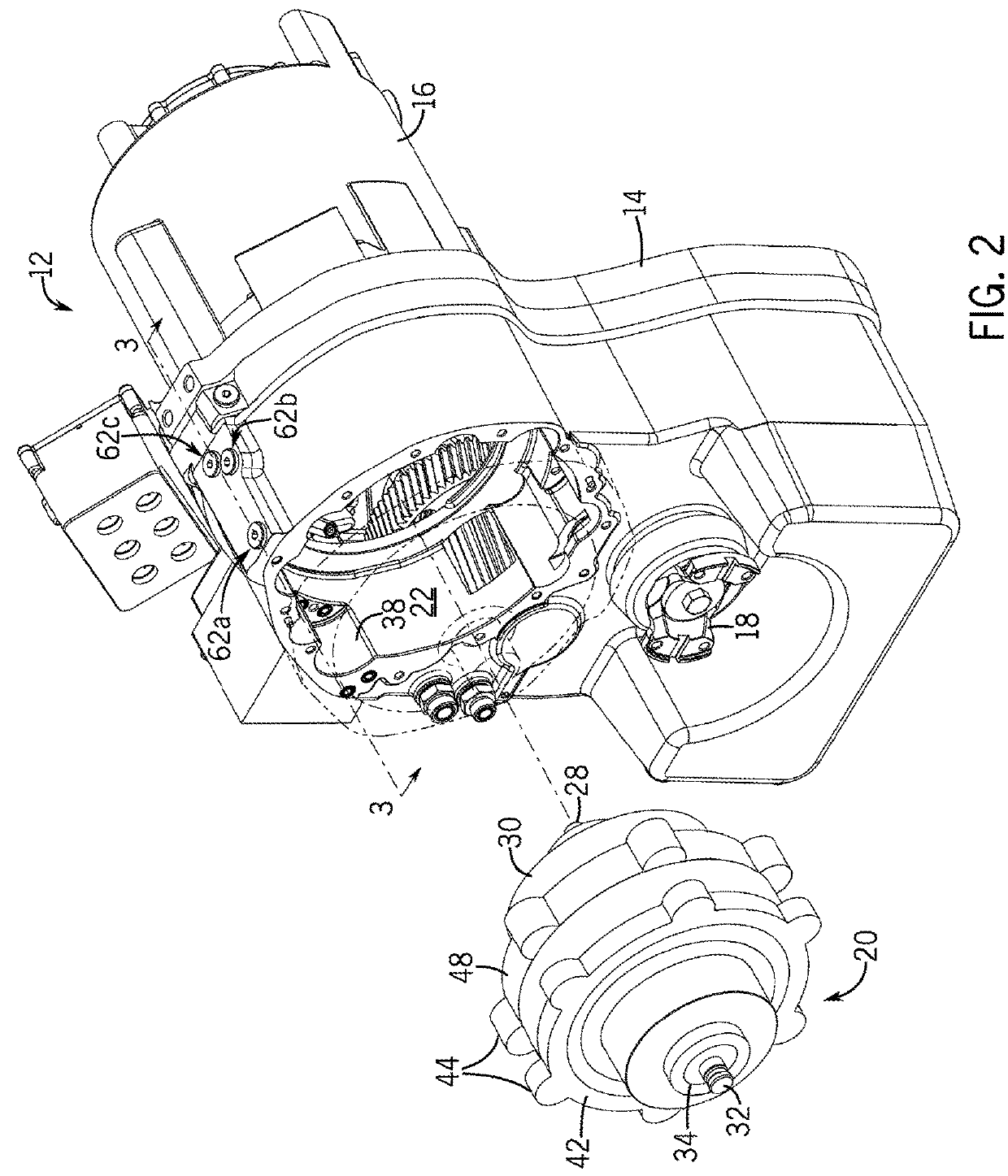 Disk pack cooling arrangement