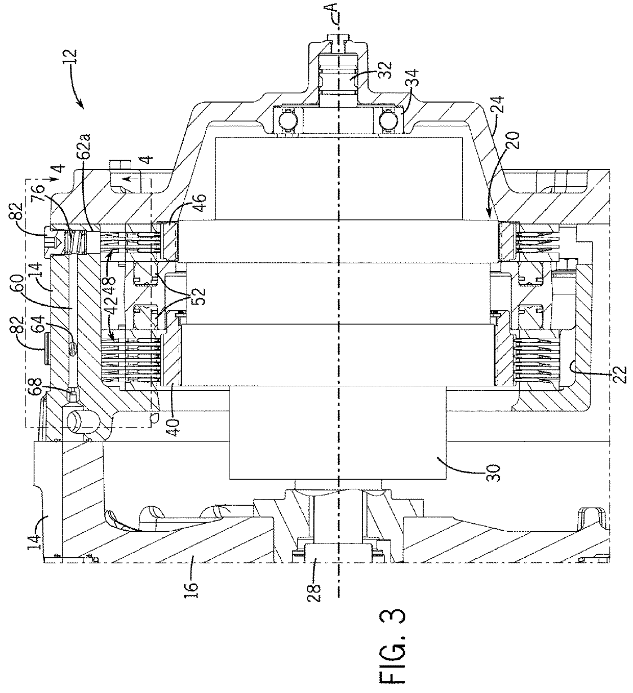 Disk pack cooling arrangement