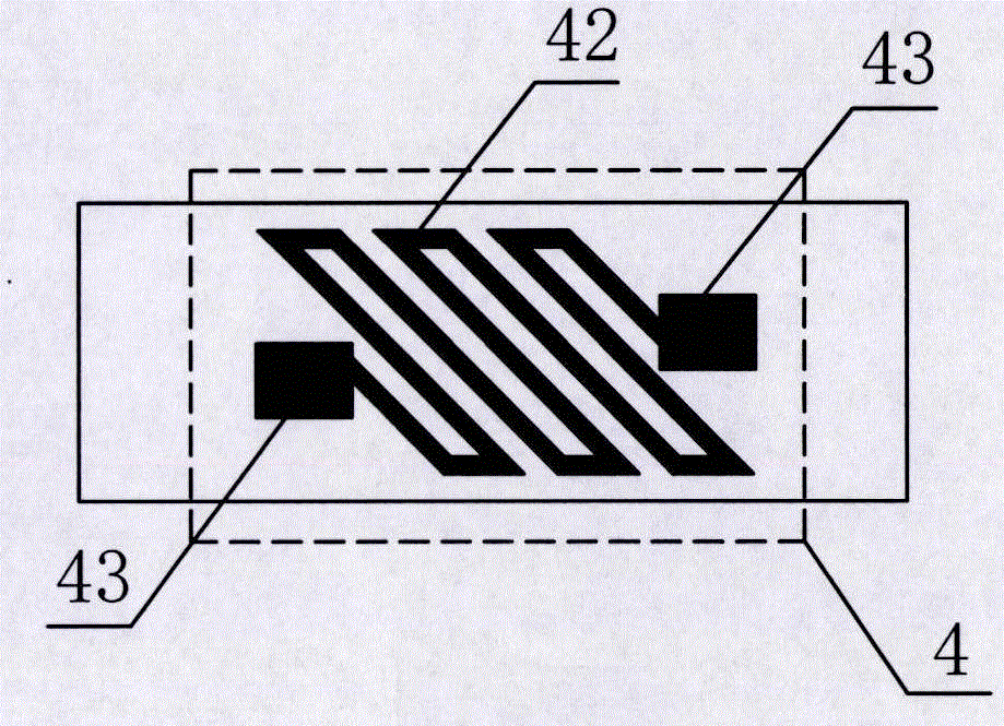 Thin film strain type torque sensor